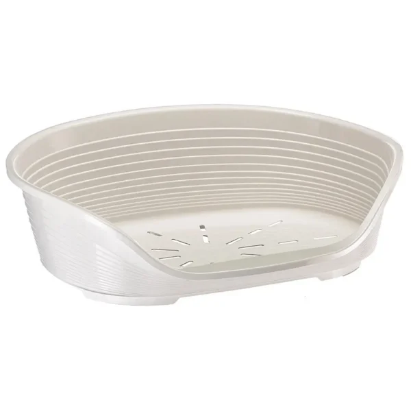 Ferplast cama plastico siesta perro gato deluxe 2 blanco