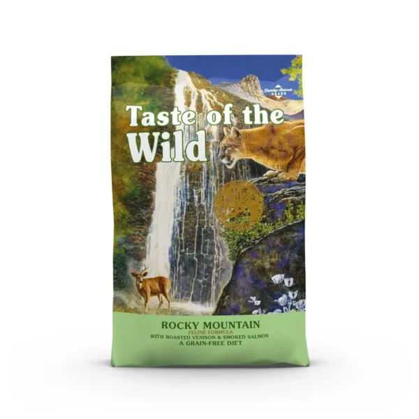 Tute feline adulto seco sano gato rocky mountain venado y salmón 2kg