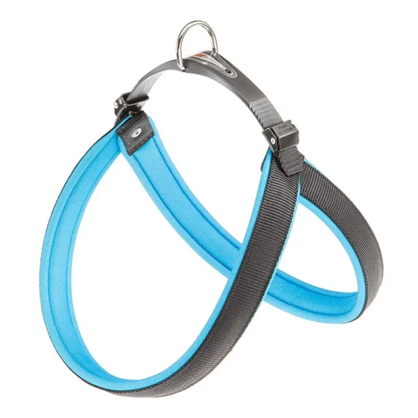 Arnés ferplast agila fluo 9 azul: seguridad y estilo para tu mascota