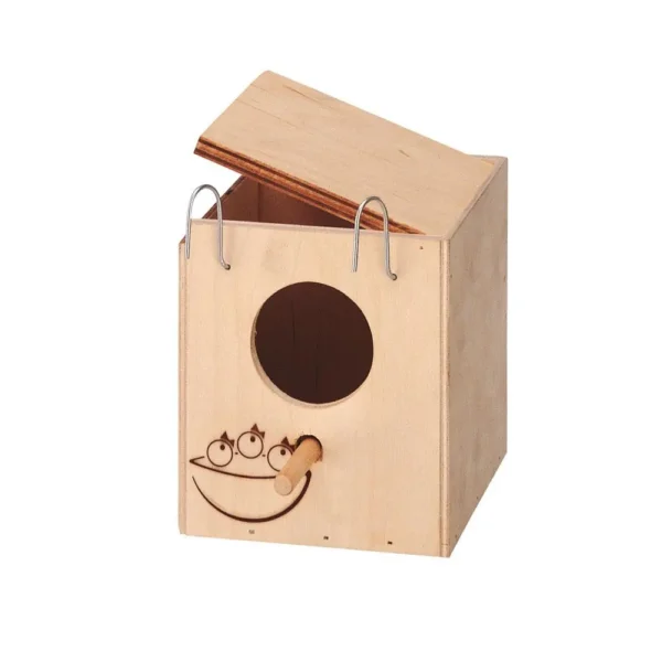 Ferplast nido de madera para pajaros mini 11,5x12,5x12cm