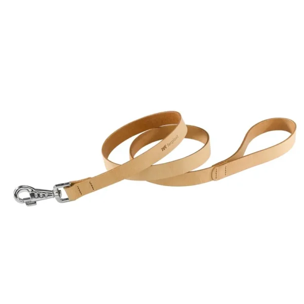 Correa de cuero natural beige ferplast g20 100: elegancia y resistencia para tu mascota