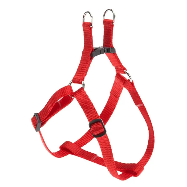 Arnés de nylon rojo para perros pequeños ferplast easy