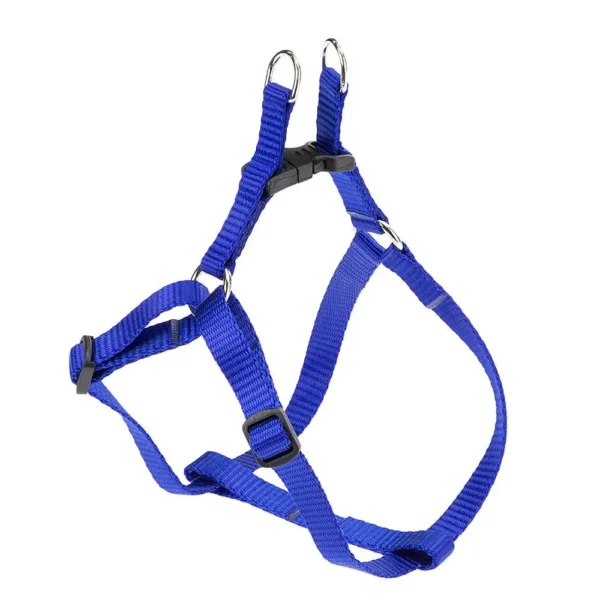 Arnés de nylon azul para perros medianos ferplast easy p - comodidad y seguridad