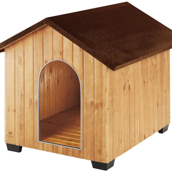 FERPLAST CASETA EXTERIOR MADERA DOMUS MAXI 111,5X132X103,5CM