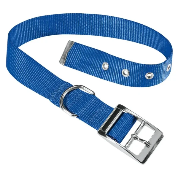 Collar de nylon azul ferplast club cf20 43 para mascotas - resistente y elegante
