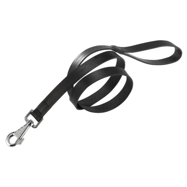Correa de cuero natural negra ferplast g20 120: elegancia y resistencia para tu mascota
