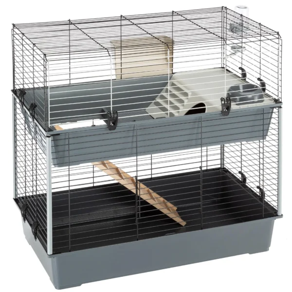 Ferplast jaula rabbit 100 double negra
