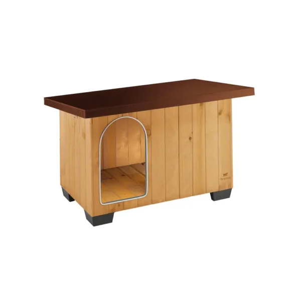Ferplast caseta exterior madera baita 80 122x79x78cm