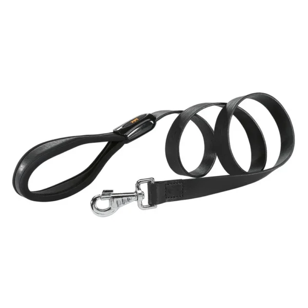 Correa de cuero negro ferplast giotto g25 120: elegancia y resistencia para tu mascota