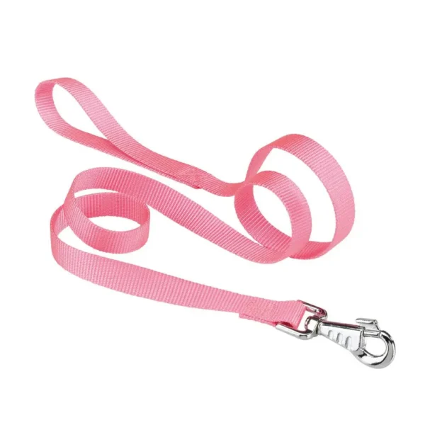 Correa de nylon rosa ferplast club g10 120 cm - resistente y elegante