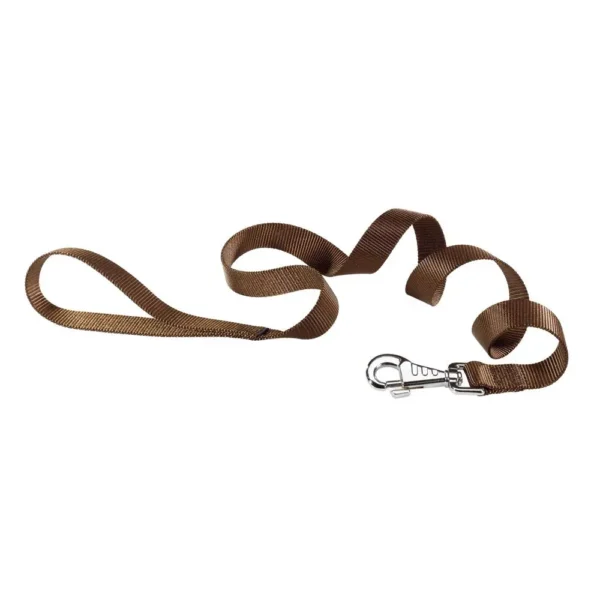 Correa de nylon marrón ferplast club g20 120: resistencia y estilo para tu mascota