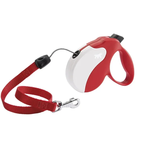 Correa amigo s ferplast: elegante diseño rojo y blanco para mascotas