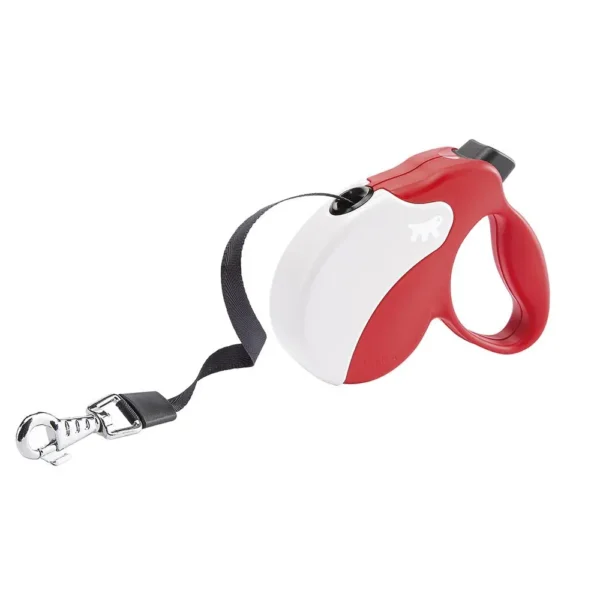 Correa ferplast amigo l tape rojo blanco: seguridad y estilo para tu mascota