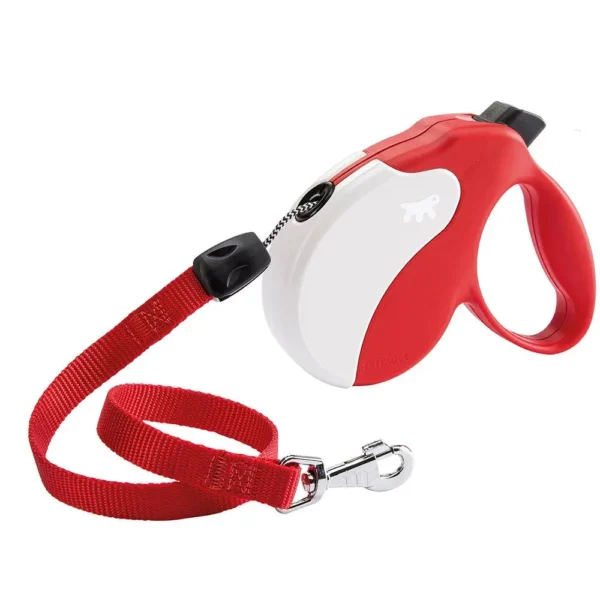 Correa ferplast amigo long cordon rojo blanco: seguridad y estilo para tu mascota