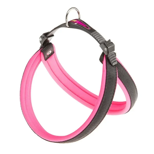 Arnés rosa fluo ferplast agila 9: comodidad y estilo para tu mascota