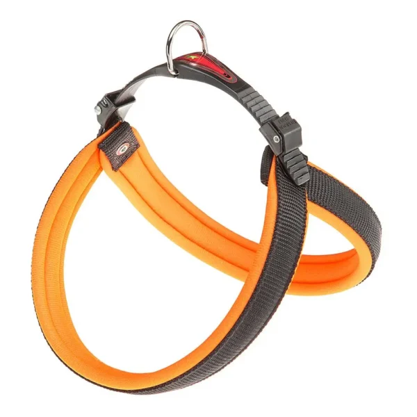Arnés agila fluo 3 naranja de ferplast: seguridad y estilo para tu mascota