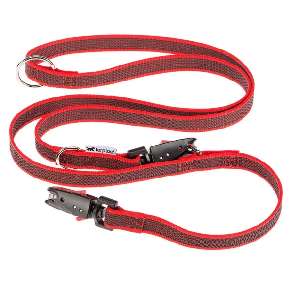 Correa ferplast daytona gummy matic ga20 200red: seguridad y estilo para tu mascota