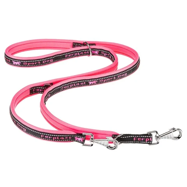Correa deportiva rosa ferplast ga20 200 para perros - resistente y elegante