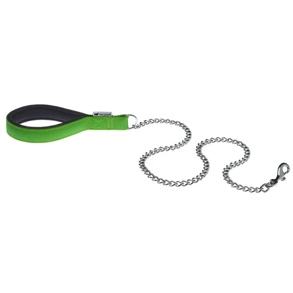 Correa verde daytona metal gm25 100 de ferplast: seguridad y estilo para tu mascota