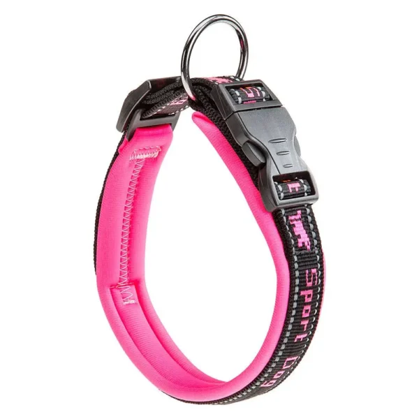 Collar deportivo para perros ferplast c25 65 rosa - comodidad y estilo