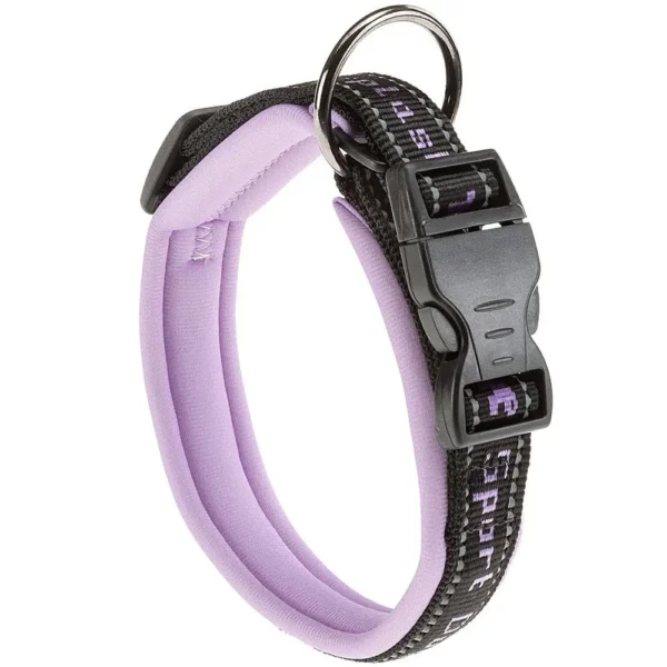 Collar deportivo para perros ferplast c25 55 lila - comodidad y estilo