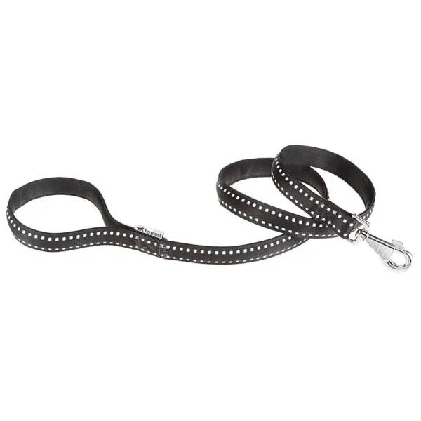 Correa automática negra ferplast cricket matic g15 120: seguridad y estilo para tu mascota