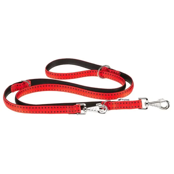 Correa automática roja ferplast cricket matic ga20 200 para mascotas