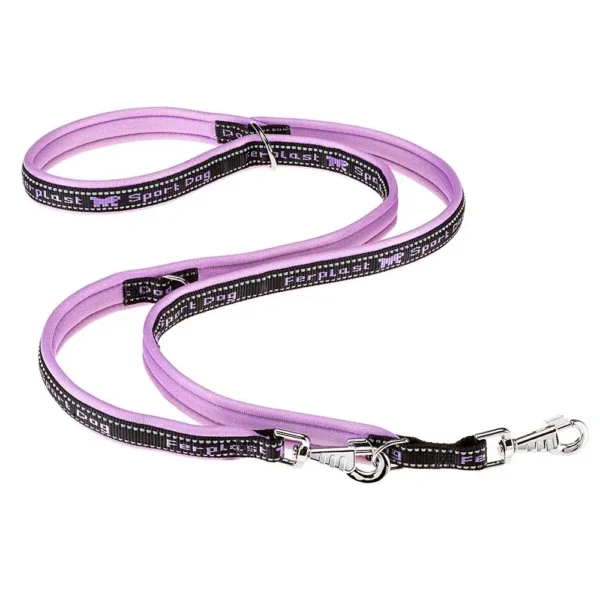 Correa deportiva lila para perros ferplast ga15 200: resistente y elegante