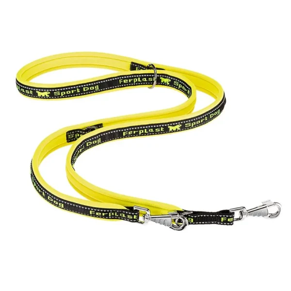 Correa deportiva para perros ferplast ga15 200 amarillo - resistente y moderna