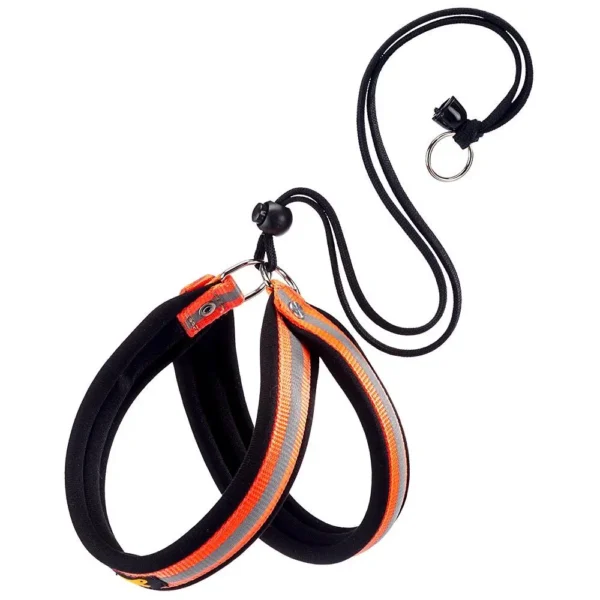 Arnés reflectante naranja ferplast agila reflex 2 para perros - seguridad y comodidad