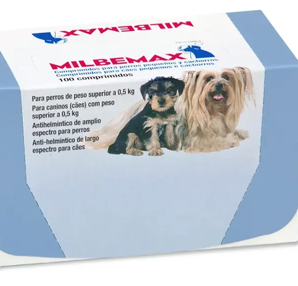 Milbemax perro pequeño 0,5-5kg 100 comprimidos