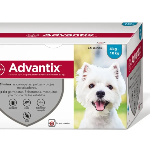 Advantix 24 pipetas 1,0ml 4-10kg