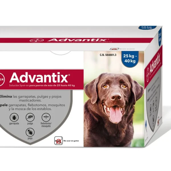 Advantix 24 pipetas 4,0ml +25kg