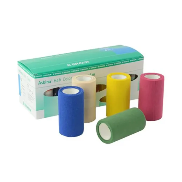 Venda cohesiva askina haft color verde 8cmx4m braun