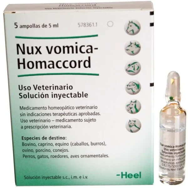 Nux vomica solucion inyectable 5x5ml  (ndr)