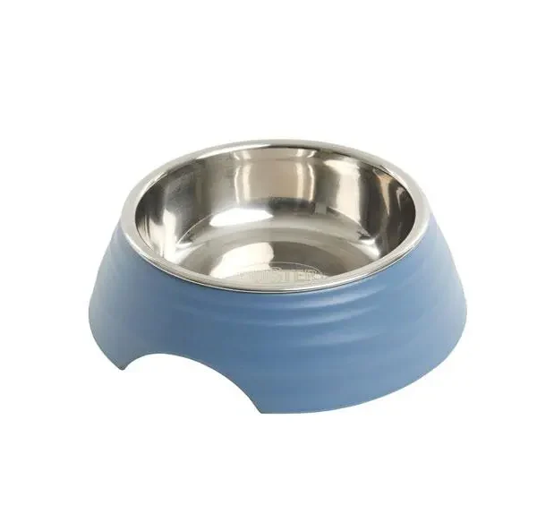Buster comedero melamina azul c/bol acero inox 160ml kruuse