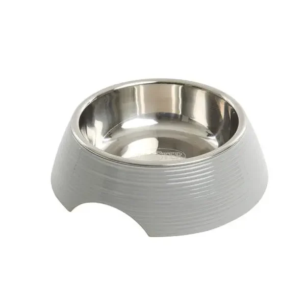 Buster bowl melamina brillo gris 350ml