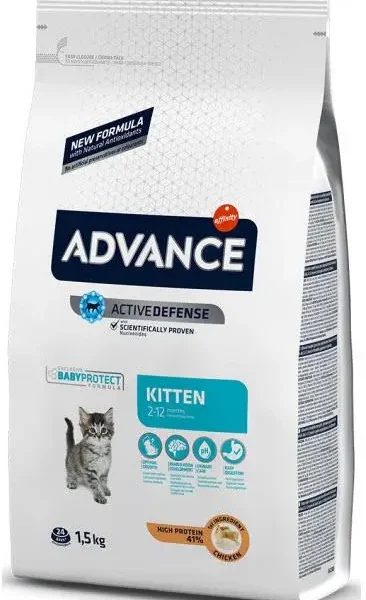 Advance Feline Kitten Pollo Arroz 1.5kg - Alimento Seco Saludable para Gatos