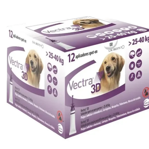 VECTRA 3D PERRO 25-40KG 12PIP