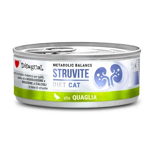 Disugual diet cat struvite codorniz 12x85 gramos - comida húmeda saludable para gatos