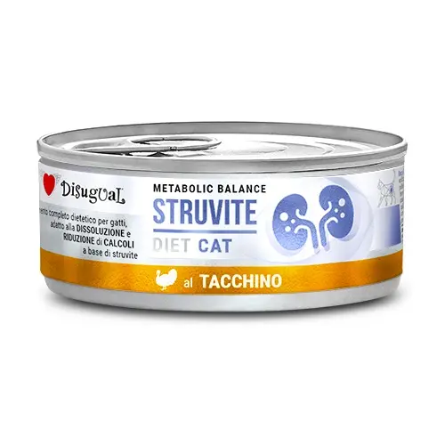 Disugual diet cat struvite pavo 12x85g - comida húmeda saludable para gatos