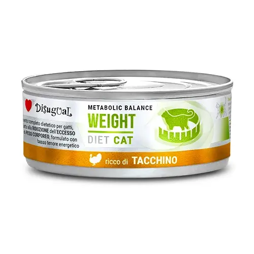 Disugual diet cat food weight control turkey 12x85g - healthy wet food for cats