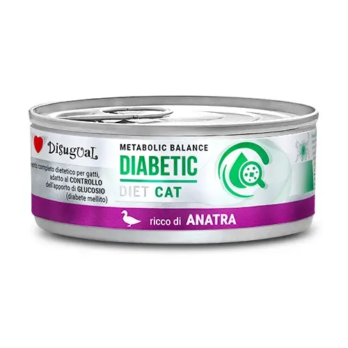 Disugual diet cat diabetic pato 12x85 gramos - comida húmeda saludable para gatos diabéticos