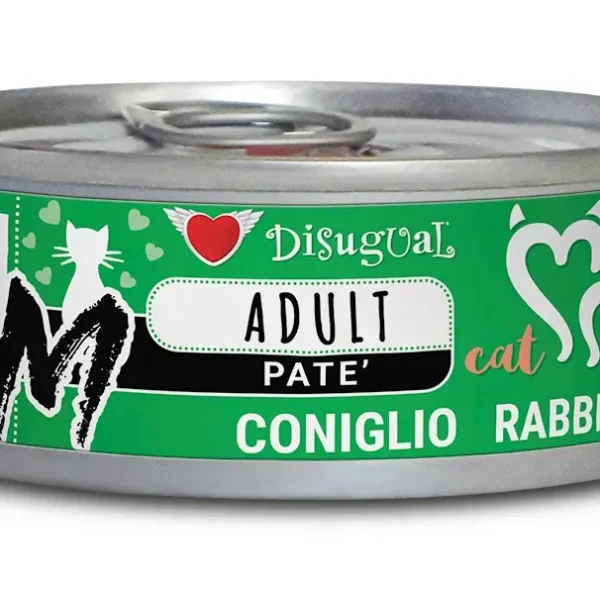 Disugual mini-me m cat comida húmeda de conejo 12x85g - alimento saludable para gatos