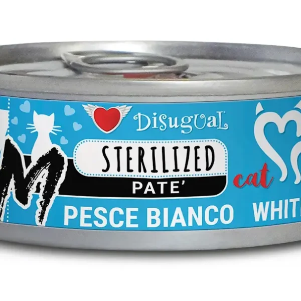 Disugual mini-me m cat esterilizado pescado blanco 12x85g - comida húmeda saludable para gatos