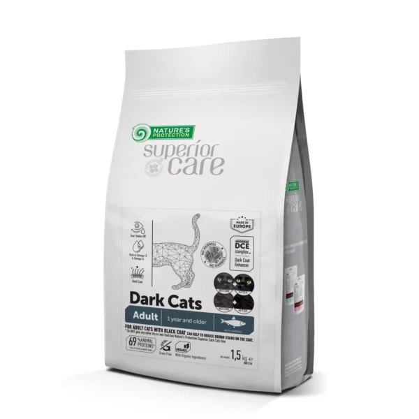 Nature’s p sc dark cat adulto todas las razas sin granos arenque 1.5kg - alimento húmedo saludable para gatos