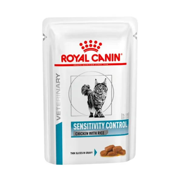 Royal vet feline sensitivity control pollo: pack 12x85g de nutrición especializada para gatos sensibles