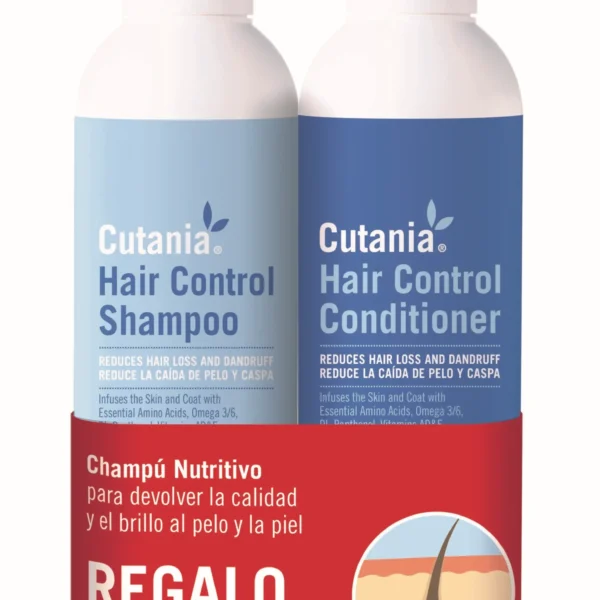 Cutania hair control perro gato pack 236ml (ndr)