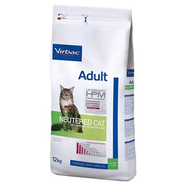 Pienso virbac hpm para gatos adultos esterilizados 12kg - nutrición óptima