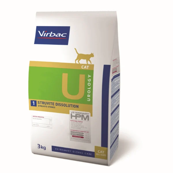 Virbac hpm feline urology u1 1,5kg: alimento para disolución de estruvita en gatos